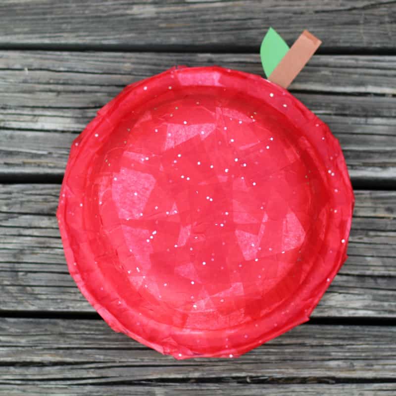 Tissue Paper Apple Craft for Kids – Back to School Fun!