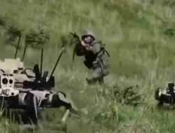 China deploys robotic dogs and armed drones in military exercise with troops