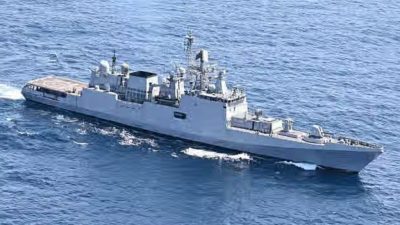 India’s stealth warship stuns Nordic waters—INS Tamal appears in Finnish sea lane