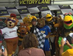 Local Mascots Race for Charity at Go-Kart Track