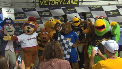 Local Mascots Race for Charity at Go-Kart Track