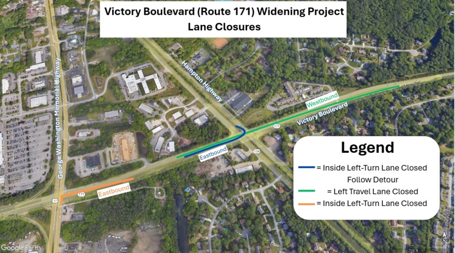 Victory Blvd. Lane Closures Coming in York County