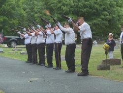 Honor Guard Honors Reinterred Spanish-American War Veteran
