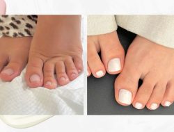 If pastels are too harsh, try these soft and luxurious milky pedicures