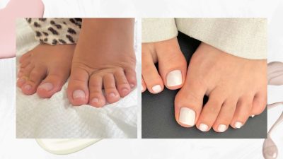 If pastels are too harsh, try these soft and luxurious milky pedicures