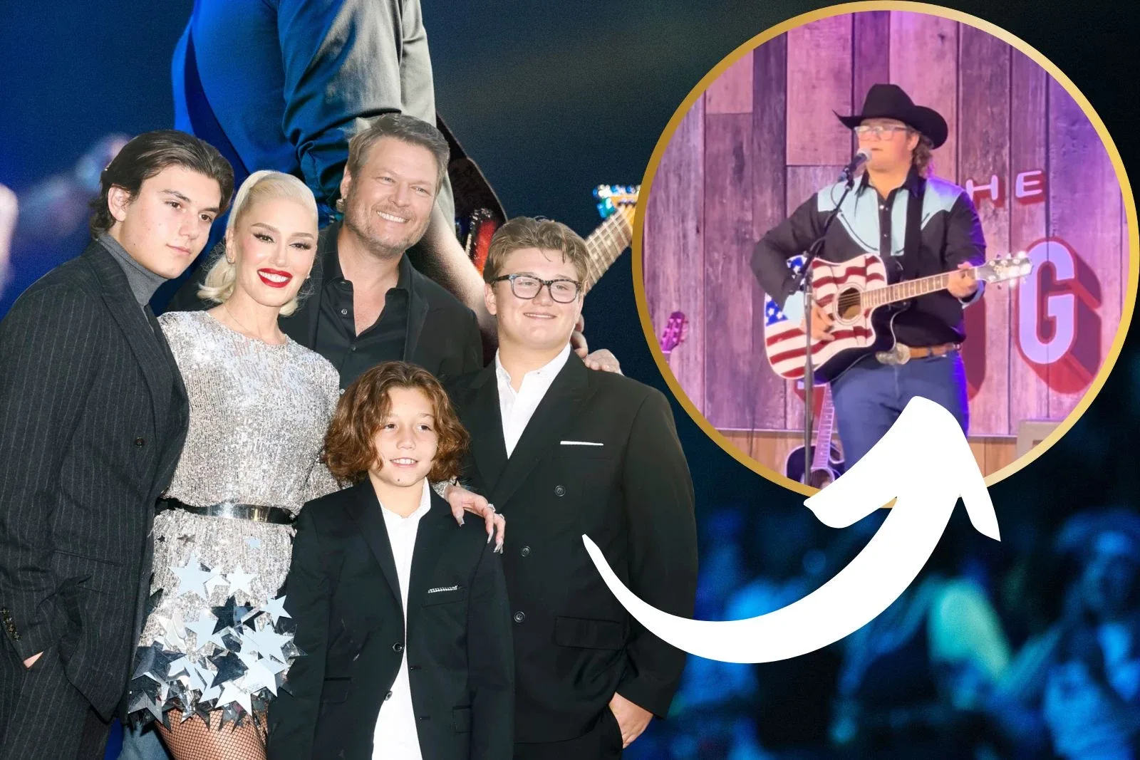 Gwen Stefani’s Son Dives Into Country at Blake Shelton’s Bar [Watch]