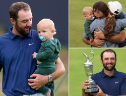 Scottie Scheffler’s One-Year-Old Son Already Swinging a Golf Club Scottie Scheffler’s One-Year-Old Son Already Swinging a Golf Club