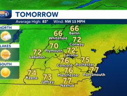 Sunny Skies Return to NH After Sunday Storms Sunny Skies Return to NH After Sunday Storms