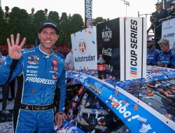 Denny Hamlin Survives Rain Delay and Overtime Chaos to Win at Dover