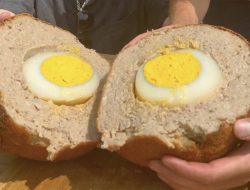 Social Media Chefs Bake World’s Heaviest Scotch Egg – Heavier Than a Bowling Ball