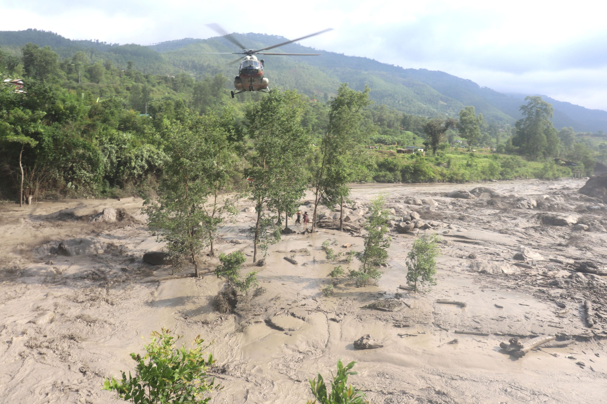 PM Oli: Government on War Footing in Rescue Efforts as 18 Missing in Rasuwa Floods