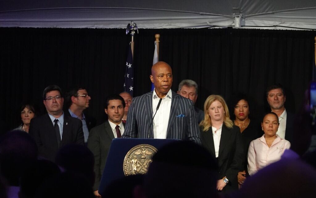 NYC Mayor Adams Vows to Protect Jews in Tough Race Against Mamdani