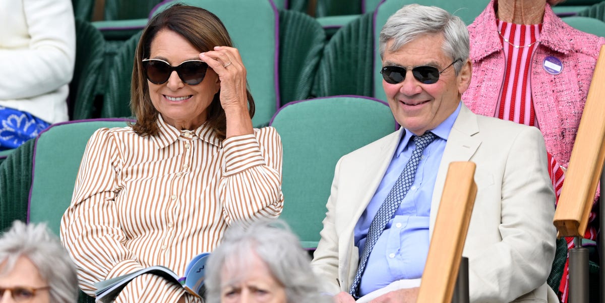 Carole Middleton Shines at Wimbledon in Striped Elegance