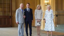 Charles says emotional goodbye to President Macron