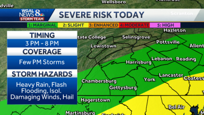 1-2 Inches of Rain Per Hour Expected in Susquehanna Valley Today