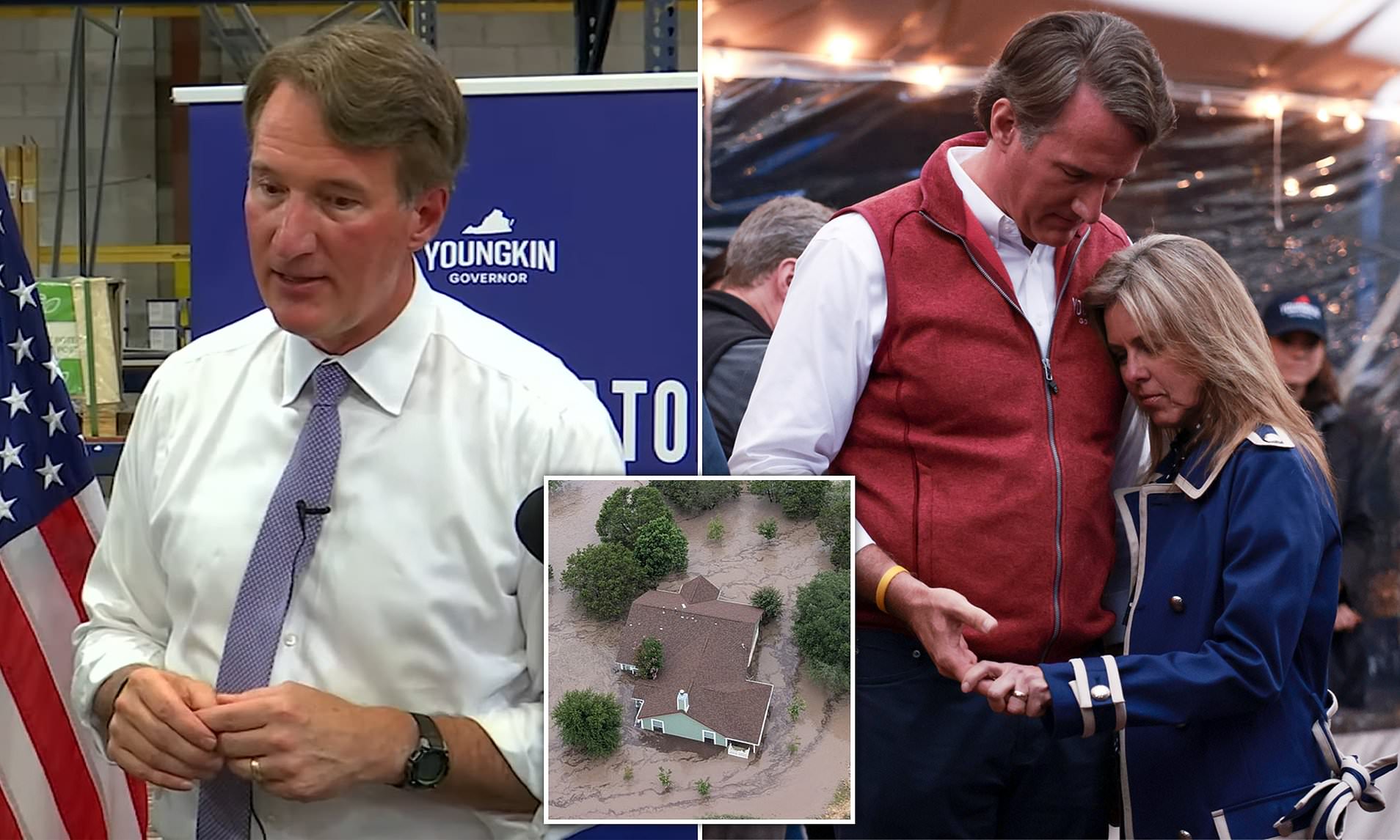 Virginia governor shares near-death flood experience in Texas