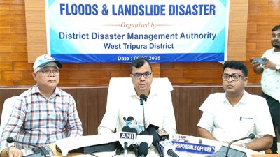 State-Level Flood and Landslide Mock Drill in West Tripura