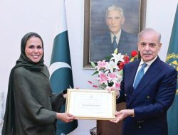 Sheikha Asma Honored by PM for Nanga Parbat Milestone Sheikha Asma Honored by PM for Nanga Parbat Milestone