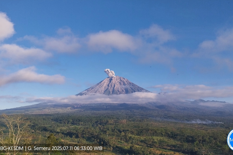 Semeru Meletus, Petugas Laporkan Ketinggian Abu 700 Meter di Atas Puncak