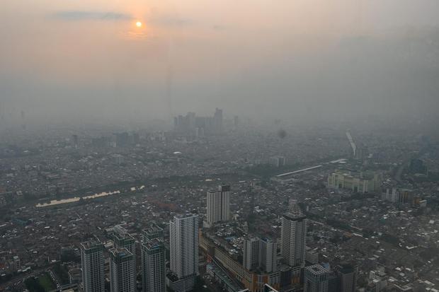 Kualitas Udara Jakarta Terburuk Ketiga Pagi Ini