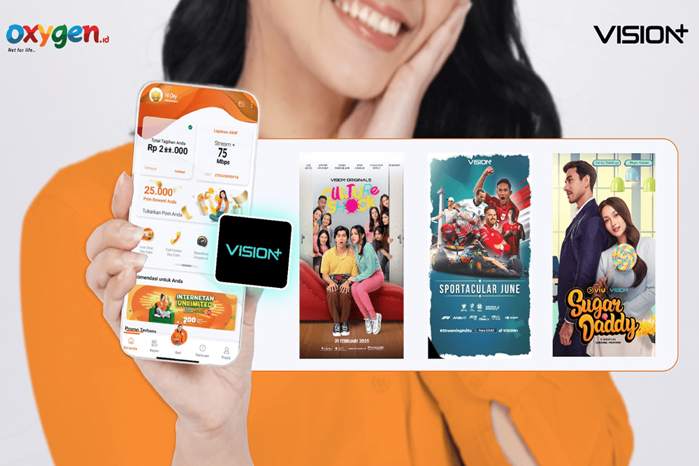 VISION+ Hadir di Oxygen.id, Gabungkan Layanan Hiburan Digital