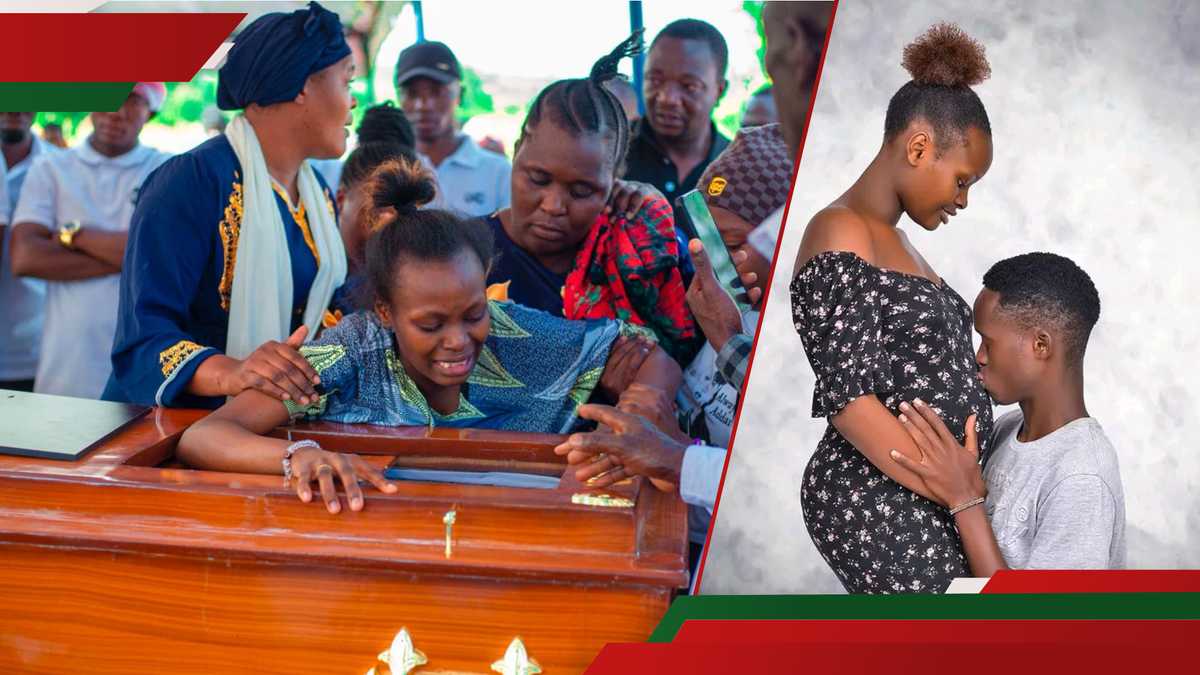 Nairobi Woman Grieves After Husband’s Tragic Work Accident, Leaves Her With Newborn