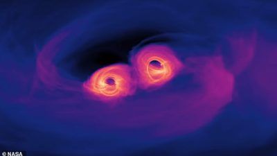 Two Black Holes Collide: A Monster Mass Larger Than the Sun