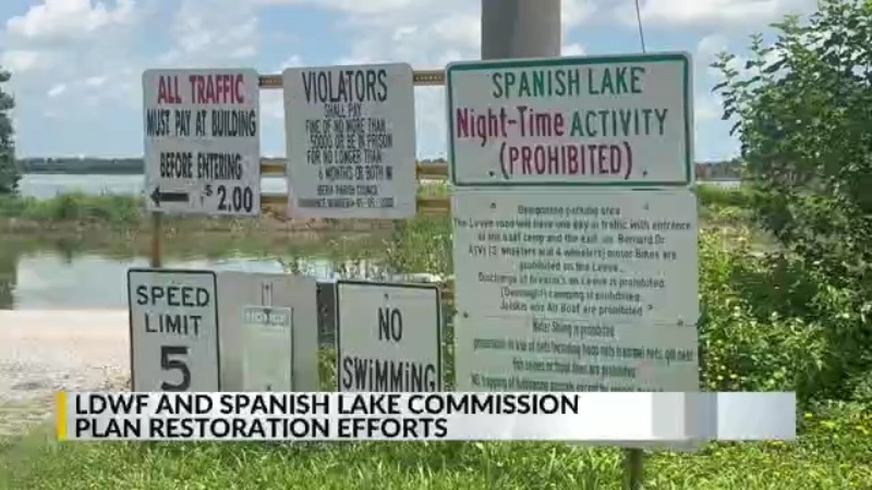 Louisiana Wildlife Agency and Spanish Lake Commission Restore Historic Lake