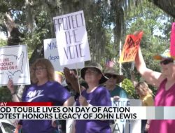 Lafayette Activists Honor John Lewis’ Legacy Through Community Protest Lafayette Activists Honor John Lewis’ Legacy Through Community Protest