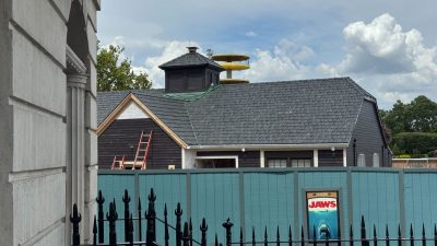 New Siding Nearly Finished for Jaws Bathroom at Universal Studios Florida