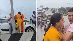 Woman Confronts Man With Machete After Minor Collision in Jammu
