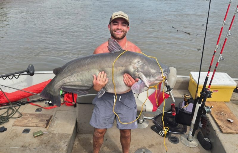 86-Pound Monster Catfish Caught in River