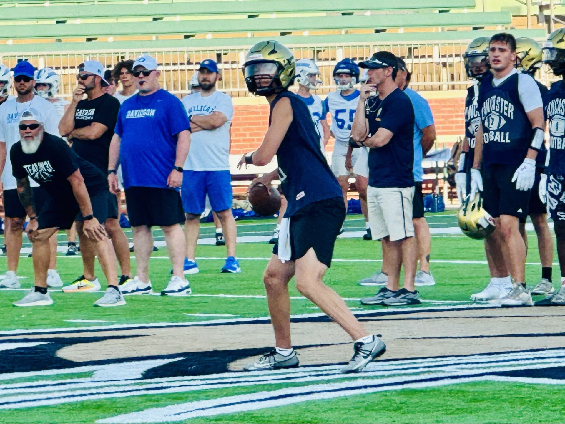 Lancaster Faces Davidson in 7-on-7 Scrimmage at OU