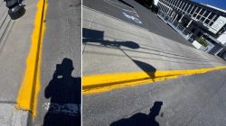 Hudson Curb Paint Job Criticized by Local Painter