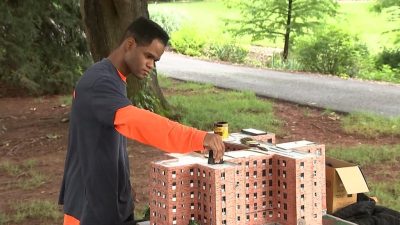 Cardboard Visionary Kambel Smith Crafts New Sculpture in Philadelphia’s Fairmount Park