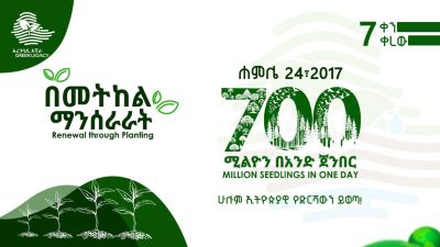 Ethiopia Aims to Plant 700 Million Trees in One Day
