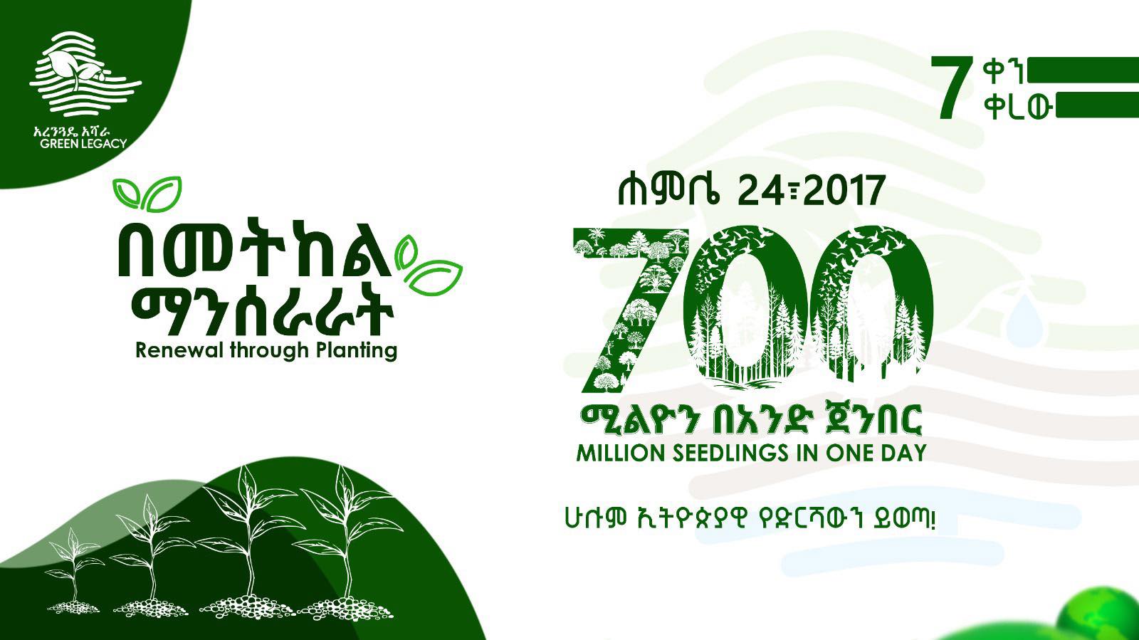 Ethiopia Aims to Plant 700 Million Trees in One Day