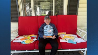 “Best Birthday Ever”: Hundreds Honor 98-Year-Old Norwood Man with Cards