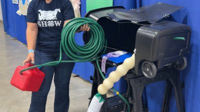 4H Student Constructs Life-Size Horse Digestive System Model