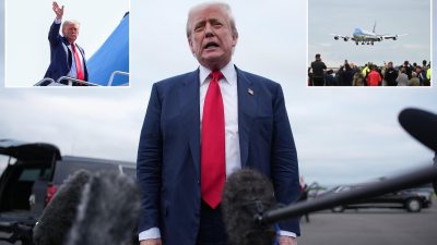 Major security sweep as US President arrives in Scotland