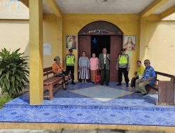 Polsek Rambutan Amankan Ibadah di Gereja