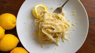 Lemon Mascarpone Fettuccine