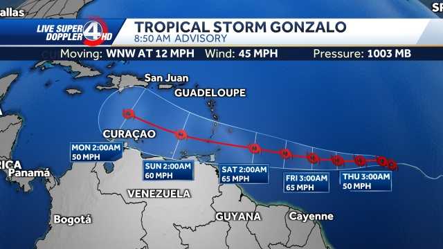 Tropical Storm Chantal Tracking Update