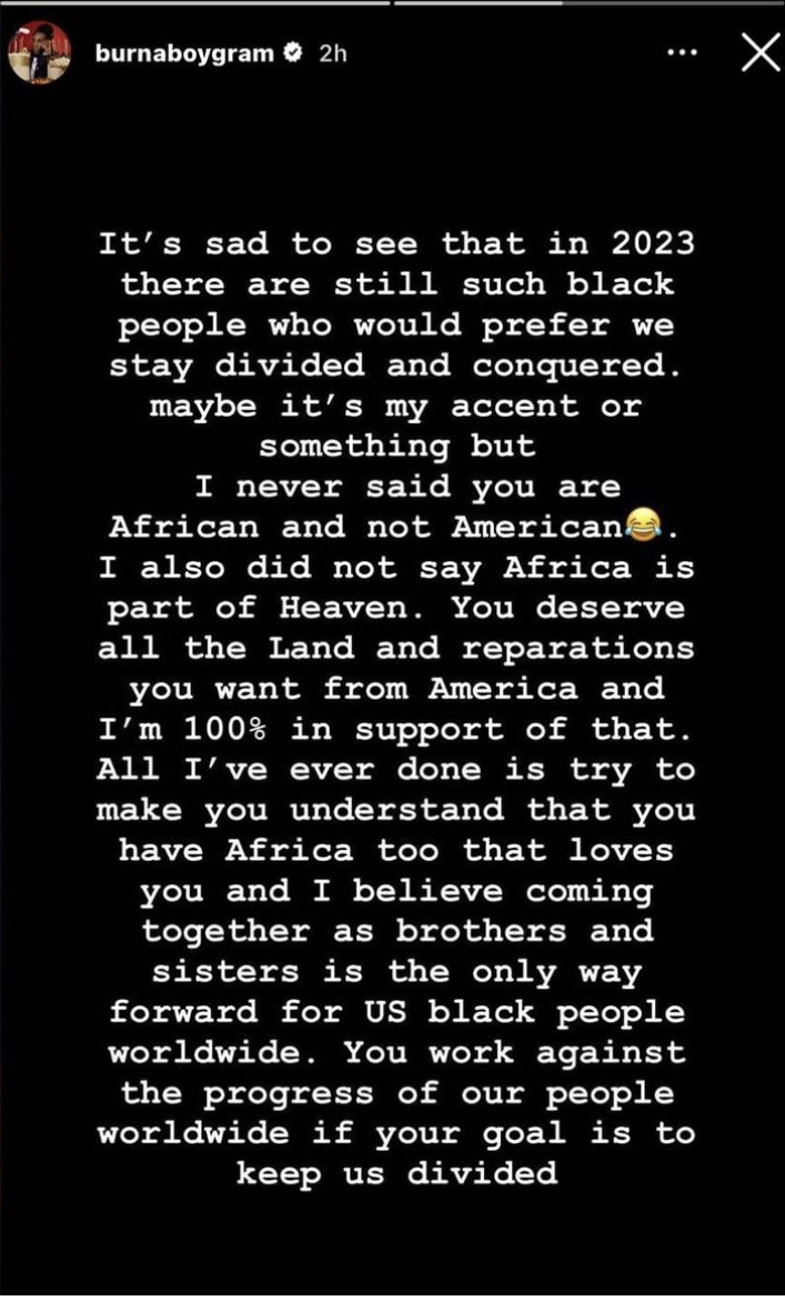 ‘I Apologize for the Confusion’ – Burna Boy Withdraws Afrobeats Remarks