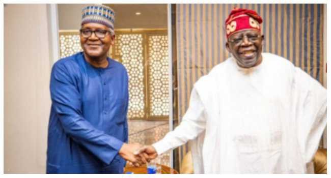Dangote Praises Tinubu for Infrastructure and Flood Control
