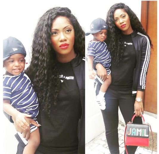 Tiwa Savage’s Heartfelt Moment with Her Son