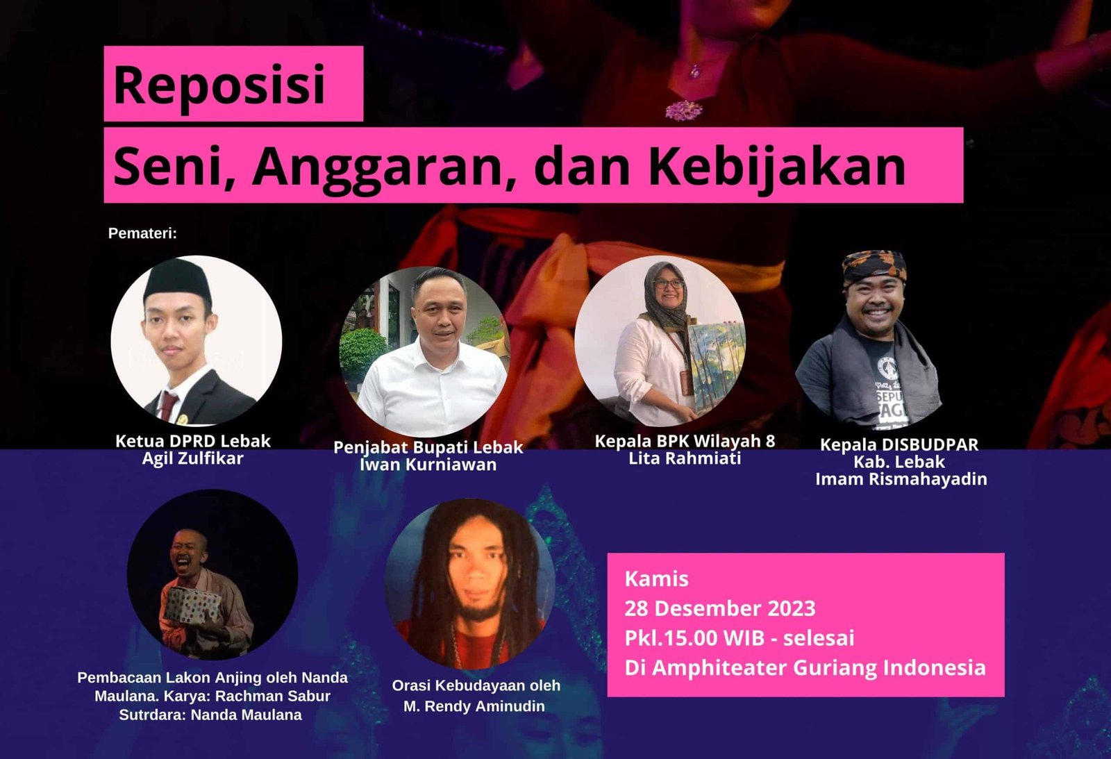 Disbudpar Beltim Gelar Lomba Seni, 10 Sanggar Siap Tampilkan Karya Terbaik