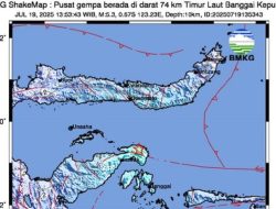 Gempa 5,1 SR Guncang Bengkulu, BMKG: Titik Gempa di Laut Gempa 5,1 SR Guncang Bengkulu, BMKG: Titik Gempa di Laut