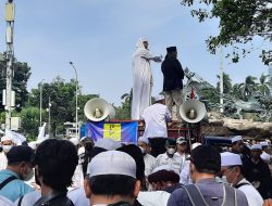 Ratusan Ojol Berdemo di Bundaran Patung Kuda Jakarta dengan Tiga Tuntutan
