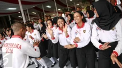 Hujan Deras Tidak Mengurangi Semangat Gladi Kotor Paskibraka di Istana Merdeka